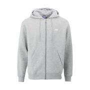 Katoenen Sweater Hoodie Winterstijl New Balance , Gray , Heren