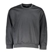 Zwarte Heren Sweatshirt Lange Mouw Sport Calvin Klein , Black , Heren