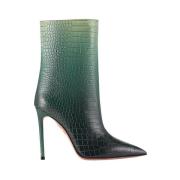 Crocodile Gradient Heel Boots Aquazzura , Green , Dames