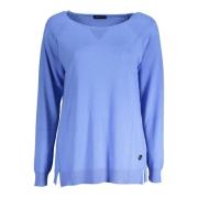 Blauwe Top met Lange Mouwen en Logo North Sails , Blue , Dames