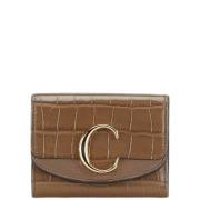 Pre-owned Leather wallets Chloé Pre-owned , Brown , Dames