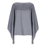 Grijze Batwing Mouw Blouse Lanvin , Gray , Dames