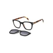 Zwart Havana Groen Getint Gepolariseerde Zonnebril Eyewear by David Be...