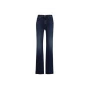 Stijlvolle vijf-pocket jeans met tailleband lussen Mother , Blue , Dam...