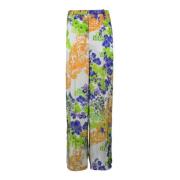 Viscose Collectie Broek Versace , Multicolor , Dames