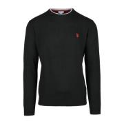 Zwarte Herentrui U.s. Polo Assn. , Black , Heren