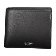 Herenportemonnee Zwart Contrastdetails Tommy Hilfiger , Black , Heren