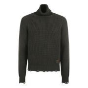 Diep Bos Sweater Aw24 Dsquared2 , Black , Heren