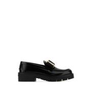 Zwarte leren Mirty loafers Salvatore Ferragamo , Black , Dames