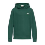 Sweatshirt met logo Moncler , Green , Heren