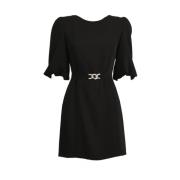 Polyester jurk met ballonmouwen Kocca , Black , Dames