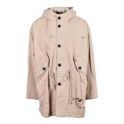 Katoenen Parka Jas We11Done , Beige , Heren