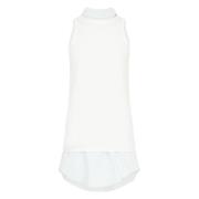 Mouwloze Geribbelde Tanktop Maison Margiela , Blue , Dames