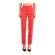 Katoenen sigarettenbroek Emporio Armani , Red , Dames