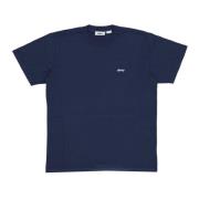 Navy Pigment Academy Korte Mouw T-shirt Obey , Blue , Heren