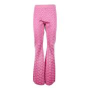 Zijdeblend Stijlvolle Collectie Broek Versace , Pink , Dames