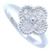 Pre-owned Silver rings Van Cleef & Arpels Pre-owned , Gray , Dames