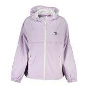 Paarse Sportieve Hoodie met Logo Tommy Hilfiger , Purple , Dames