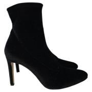 Pre-owned Velvet boots Giuseppe Zanotti Pre-owned , Black , Dames