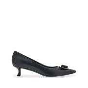 Nero Zelma Leren Schoudertas Salvatore Ferragamo , Black , Dames