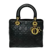 Pre-owned Leather dior-bags Dior Vintage , Black , Dames