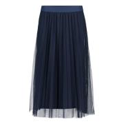 Midi rok met plooien Betty & Co , Blue , Dames