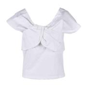 Katoenen T-shirt Weili Zheng , White , Dames