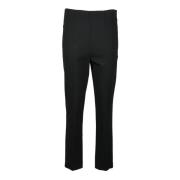 Elegante Viscose Blend Broek Twinset , Black , Dames