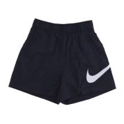 Hoogbouw Geweven Sportshorts Zwart/Wit Nike , Black , Dames