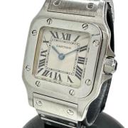 Pre-owned Metal watches Cartier Vintage , White , Dames