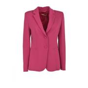 Formele Crepe Jas met Smalle Revers Pennyblack , Pink , Dames