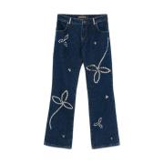 Indigo Blauwe Denim Jeans Siedrés , Blue , Dames