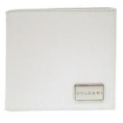 Pre-owned Leather wallets Bvlgari Vintage , White , Heren