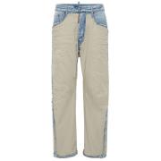 Beige Inside-Out Denim Jeans Dsquared2 , Beige , Heren