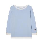 Helen Top Ice Blue/Ecru Busnel , Blue , Dames