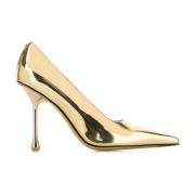 Gouden leren pumps met 9,5 cm hak Jimmy Choo , Yellow , Dames