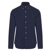 Katoenen Geborduurd Oxford Overhemd Polo Ralph Lauren , Blue , Heren