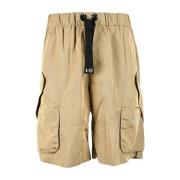 Stijlvolle Bermuda Shorts van Nylon Versace , Brown , Heren