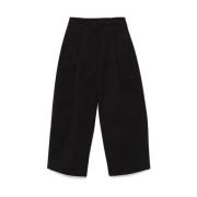 Zwarte Wijde Korte Broek Studio Nicholson , Black , Dames