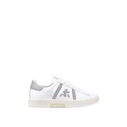 Tijdloze leren sneakers met iconische details Premiata , White , Dames