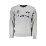 Grijze Katoenen Sweatshirt met Merk Borduurwerk La Martina , Gray , He...