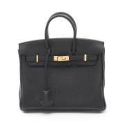 Pre-owned Leather handbags Hermès Vintage , Black , Dames