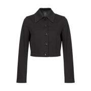 Korte Viscose Blazer Jas Pinko , Black , Dames