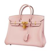 Pre-owned Leather handbags Hermès Vintage , Pink , Dames