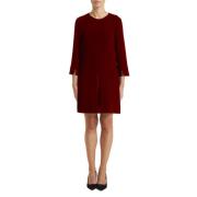 Jurk met Contrastdetails en Wijdere Pasvorm Pennyblack , Red , Dames