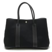 Pre-owned Canvas handbags Hermès Vintage , Black , Dames