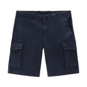 Katoenen Bermuda Shorts met Zakken Woolrich , Blue , Heren