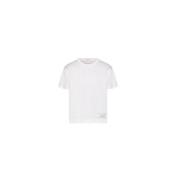 Katoenen T-shirt met Couture Label Valentino , White , Heren