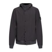 Capuchonjas Stone Island , Black , Heren