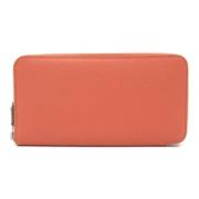 Pre-owned Leather wallets Hermès Vintage , Pink , Dames